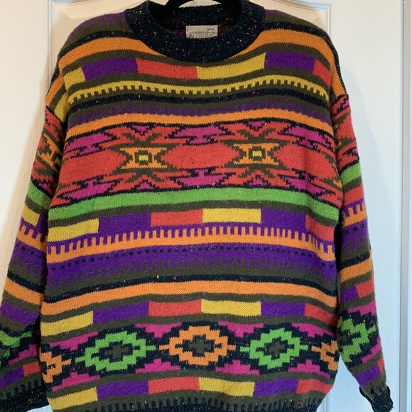 Eaton Other - Vintage Eaton Attitude Sweater – 90s Retro, Rare & Colorful‎